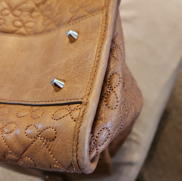 RARE! Anya Hindmarch London Luxe Satchel Handbag in Camel Leather - Picture 7 of 16